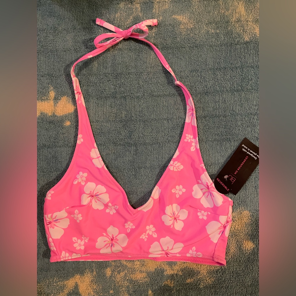 Pink Floral Bikini Bottom